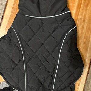 Quilted Black Dog Coat (Small)
